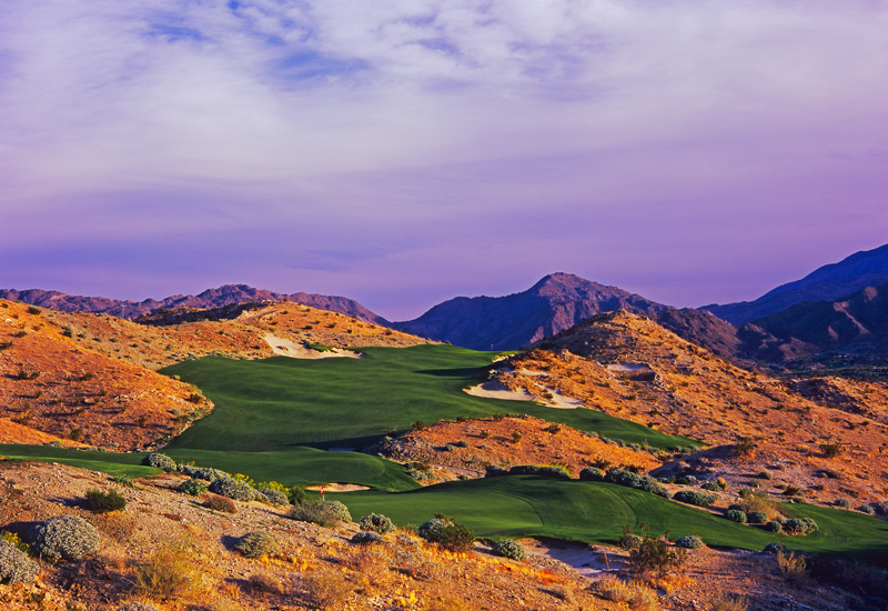The short par-4 6th up into a notch in the hills was the last hole added to the routing.